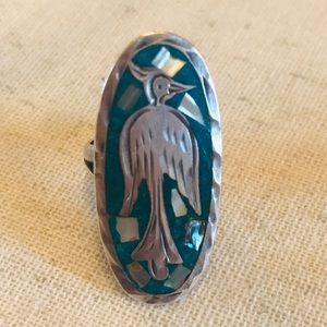 Authentic Zuni Sterling Silver + Turquoise Ring